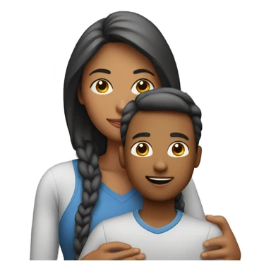 Mom with boy sticker