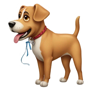dog balloon sticker