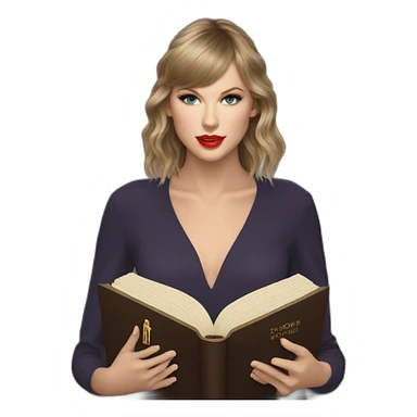 taylor swift holding the bible sticker