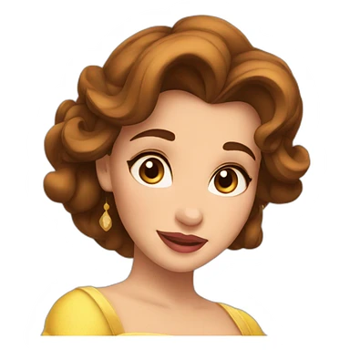 belle from beauty and the beast  sticker