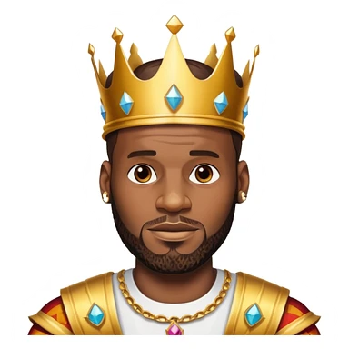 Lebron with crown sticker