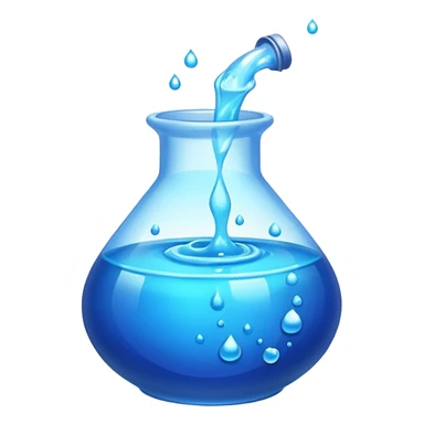 pozione blu che viene svuotata  sticker