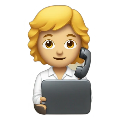 Mec sur son téléphone sticker