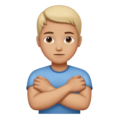 Crossed arms sticker