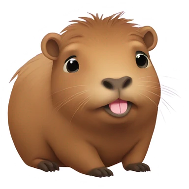 Capybara in love sticker