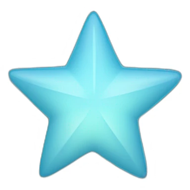 light blue star sticker