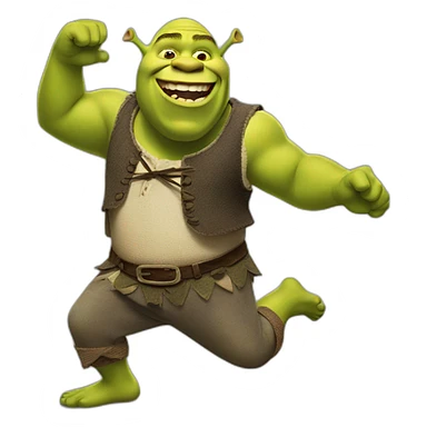 Shrek dancing sticker
