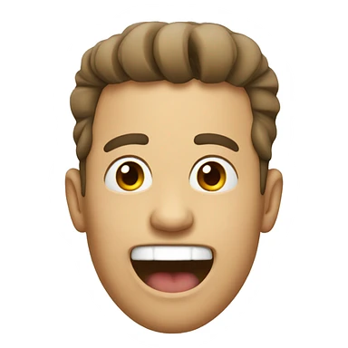 Man waving his tongue around  sticker