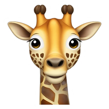girafe on planet earth sticker