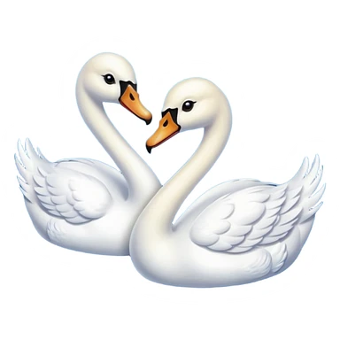 Dos cisnes  sticker