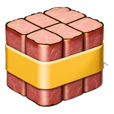  spam meat mondrian style paris cafe sticker