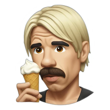 Anthony Kiedis eating ice cream sticker