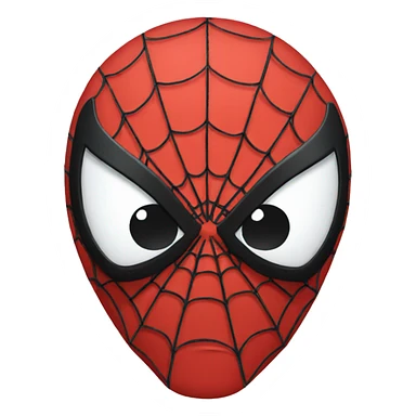 Spiderman head sticker