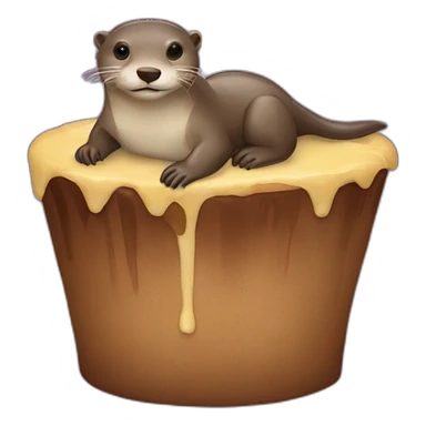 Loutre sur tortu sticker