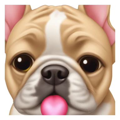 Frenchie kisses sticker