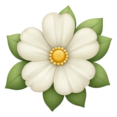 Flor blanca de sentido pésame sticker