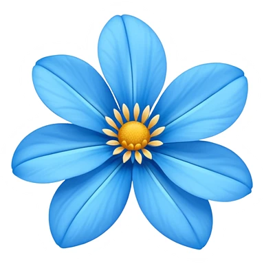 Flor azul sticker