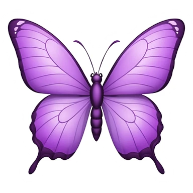 Borboleta lilás sticker