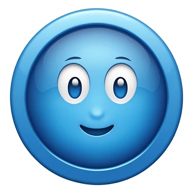 Blue verified button sticker