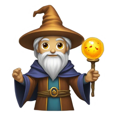 RPG wizard divinanation sticker