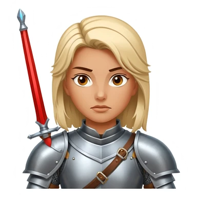 Female Knight Warrior sticker