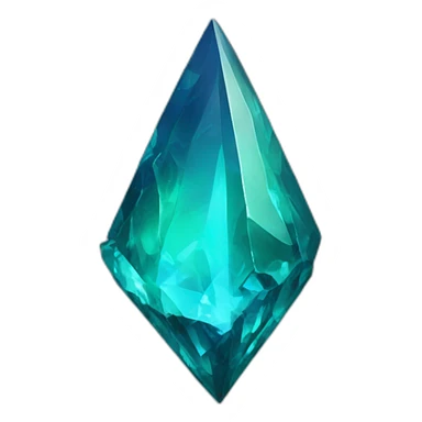 blue emerald shard sticker