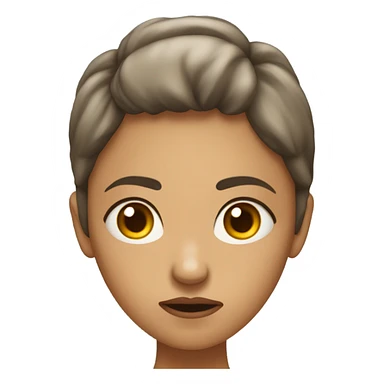 anxious looking woman sticker