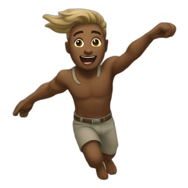 puting flying to the africa sticker