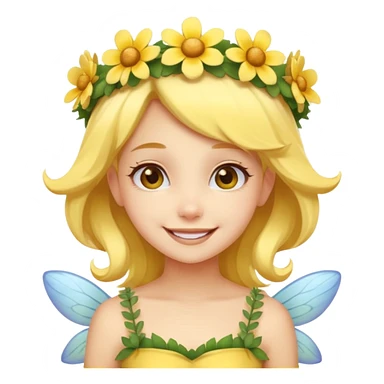 Cute Yellow skin fairy girl sticker