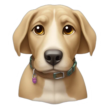 Tortue sur un chien sticker