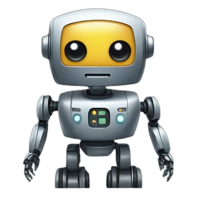 robot friend group sticker