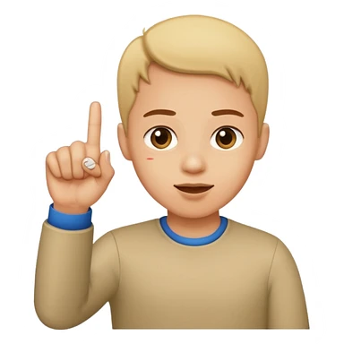 Uma pessoa dando dedo sticker