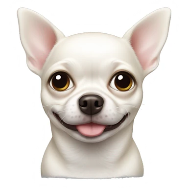 fat white chihuahua sticker
