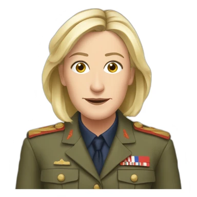 Marine lepen politique française sticker