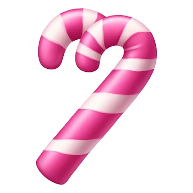 Pink candy cane sticker