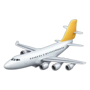 Plane with 6 engines sticker