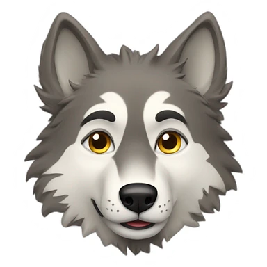 Loup qui aboit sticker