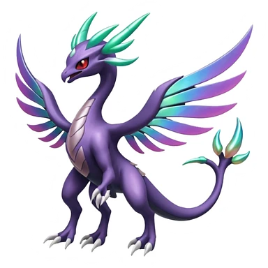 Lunala-Yveltal-Palkia-Fakémon-hybrid-creature (full body)  sticker