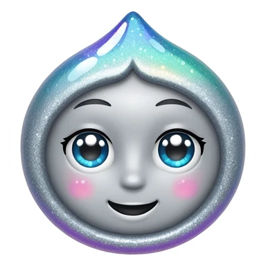 vamp glitter gray sticker