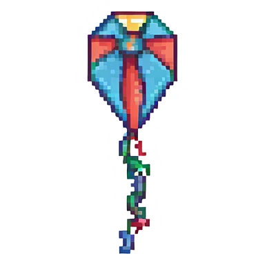 A kite flying in the sky sticker