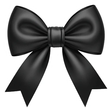 
Cute Black bow sticker