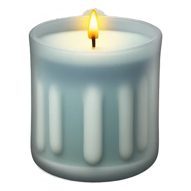 Candle in transparent pot sticker