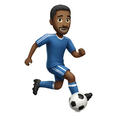 Man playing soccer  sticker