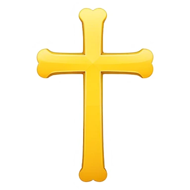 Yellow cross sticker
