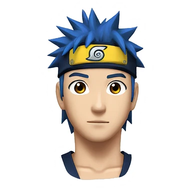 Naruto cheveux bleu sticker