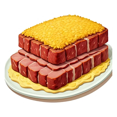 van gogh SPAM  meat landscape sticker