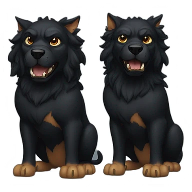 black cerberus sticker