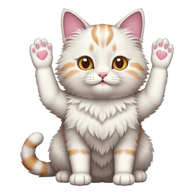 Gato deja levantada sticker