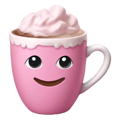 pink hot chocolate  sticker