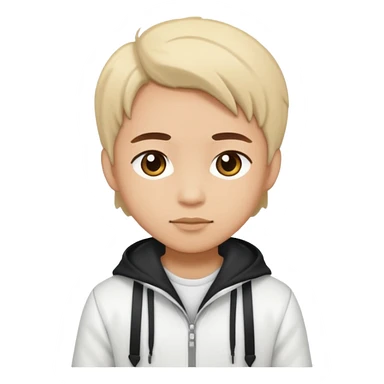 more aesthetic make it all white and chibi style sticker